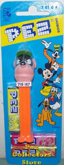 (image for) European Disney Bouncer Beagle Pez on Orange Stem MOEC