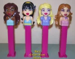 (image for) Bratz Pez Set of 4 Sasha Cloe Yasmine and Jade loose