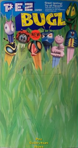 (image for) Bugz Pez 24ct Counter Display Header Card with Orange New Sticker