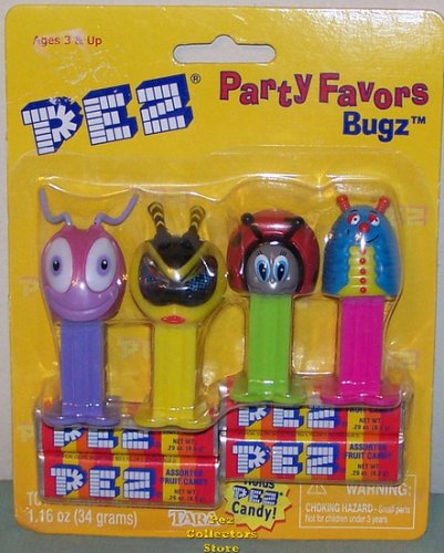 (image for) Pez Party Favor Bugz set of 4 MOC
