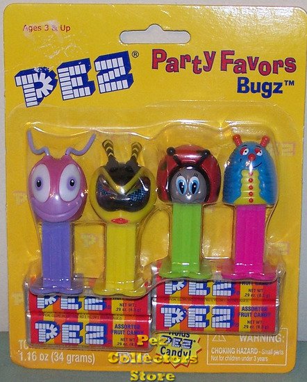 (image for) Pez Party Favor Bugz set of 4 MOC - Click Image to Close