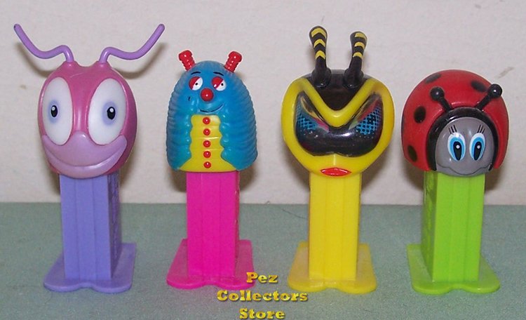 (image for) Pez Party Favor Bugz set of 4 Loose - Click Image to Close