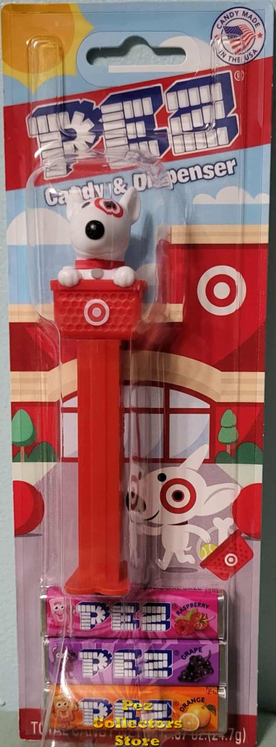 (image for) 2025 Target Bullseye Spot the Dog in Shopping Cart Promotional Pez MOC
