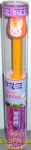 Orange Easter Egg Pez with Rabbit and Chick MIT 2021 Packaging