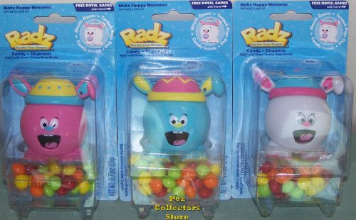 (image for) Prototype Radz Bytz Easter Bunny - Raz, Flop & Blu MOC