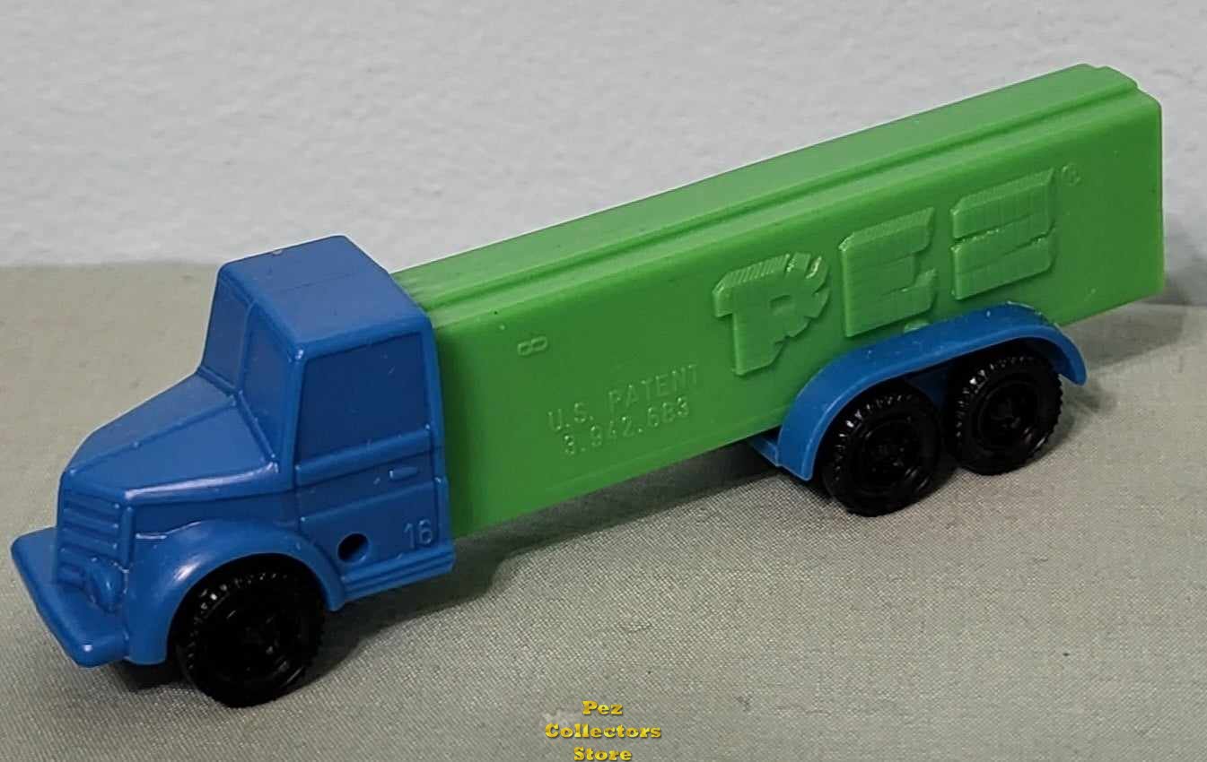 (image for) C16 Blue Cab 3.9 Austria Green Trailer C Series Truck Pez Rolling Wheels