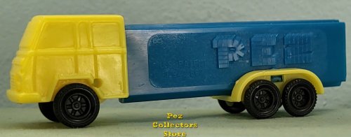 (image for) C1 Yellow Cab 3.9 Austria Blue Trailer C Series Truck Pez Rolling Wheels