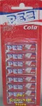 (image for) European Caffeine Free Cola Pez Candy Refills 8 pack Blister Card