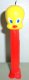 (image for) Tweety Pez with No Hinge Hole on Red Canadian WB Looney Tunes