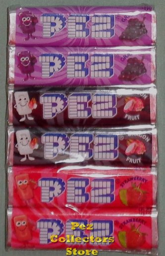 (image for) 1 package of 6 rolls Pez Candy with Dragon Fruit Flavor Refills - Click Image to Close