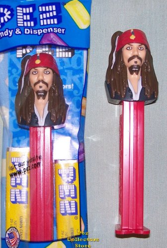 (image for) Captain Jack Sparrow Pirates of the Caribbean Pez MIB