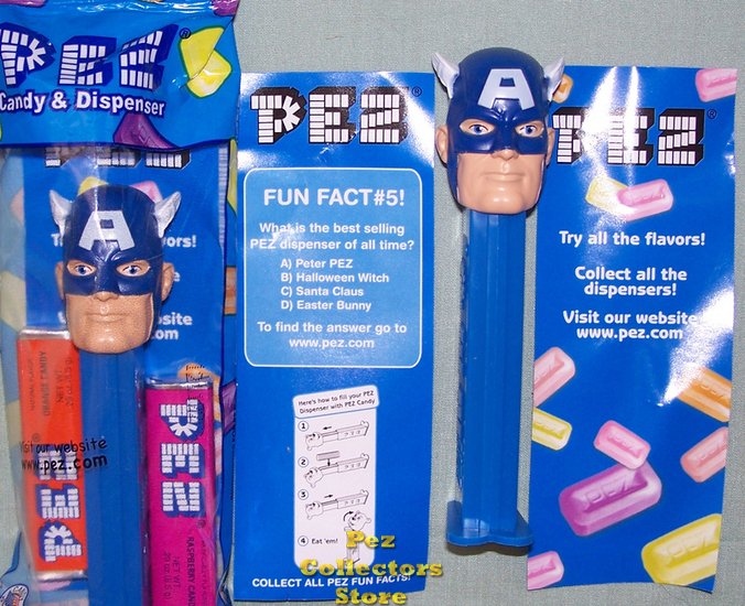 (image for) Captain America Marvel Superhero Pez 2011 Release MIB - Click Image to Close