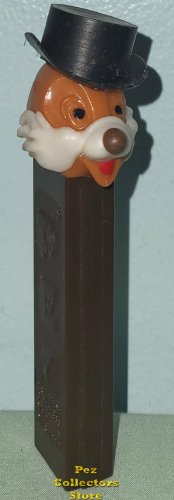 (image for) Caramel Face Chip White Whiskers Black Hat With Copyright Pez 3.9 NF Brown IMC8 Austria