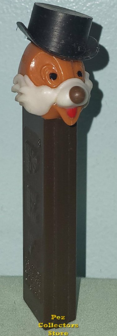 (image for) Caramel Face Chip White Whiskers Black Hat With Copyright Pez 3.9 NF Brown IMC8 Austria