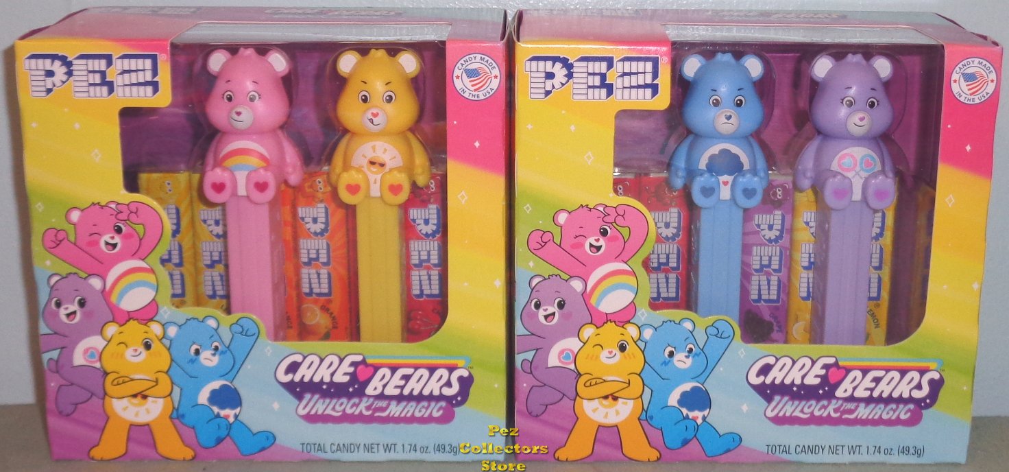 (image for) Care Bears Pez Twin Pack Pair - Cheer, Funshine, Grumpy, Share