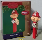 Carlton Cards No Feet Pez Fireman Ornament from 2004 with box