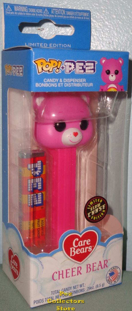 (image for) Care Bears - GITD Cheer Bear CHASE POP!+PEZ - Click Image to Close