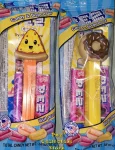 (image for) Cheese Pizza and Donut with Chocolate Icing and Sprinkles Pez MIB