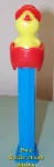Pez Chick in Egg D in Red Wavy Shell Loose