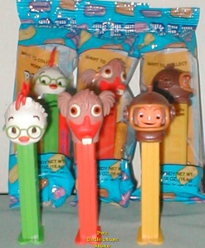 (image for) Chicken Little Set of 3 Pez with Fish and Abby MIP!