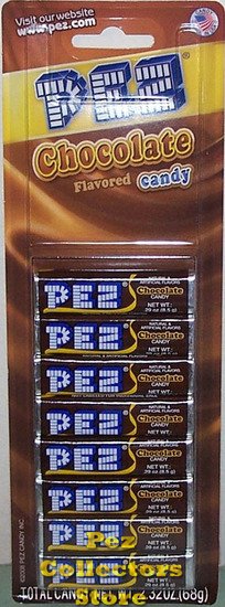 (image for) Retired 2008 Chocolate Pez Candy 8 refills per Card