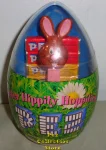 Easter Chocolate Bunny on Pink in Blue Easter Egg
