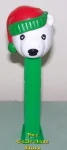 2009 Christmas Bear Red and Green Hat Pez Loose