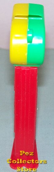 (image for) Coach Whistle Pez Yellow and Green Loop on Red - Click Image to Close