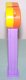 (image for) Coach Whistle Pez Yellow and Orange Loop on Purple