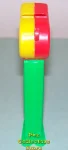 Coach Whistle Pez Yellow and Red Loop on Green