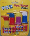 Pez Party Favor Coach Whistle set of 4 MOC