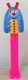 (image for) Colored Crystal Caterpillar Bugz Pez on Pink Stem Loose