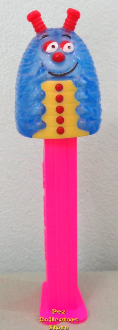 (image for) Colored Crystal Caterpillar Bugz Pez on Pink Stem Loose