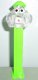 (image for) Colorless Crystal Bubbleman on Neon Green Stem Pez Loose