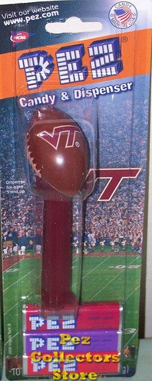 (image for) Virginia Tech VT NCAA Football Pez MOC Retired