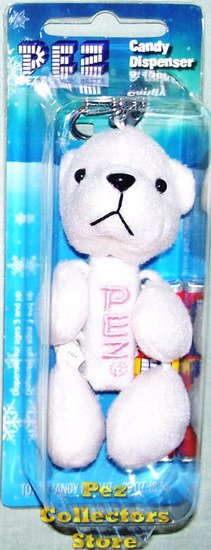 (image for) Arctic Babies Plush Pez Petz White Polar Bear - Click Image to Close