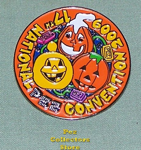 (image for) 2009 St Louis 17th ANPC Orange Pumpkin Pez Convention Pin