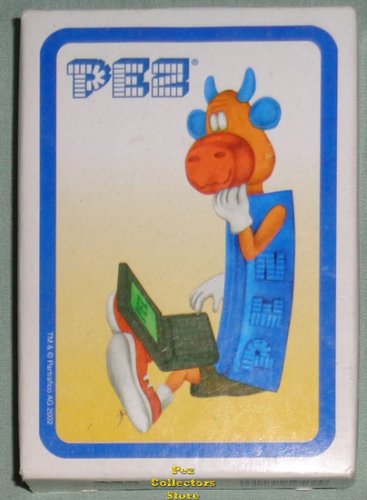 (image for) Cow B with Laptop Computer Pez Deck of Poker Size Playing Cards