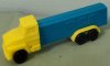 (image for) CR Series Truck R1 Yellow Cab on Blue Trailer Pez