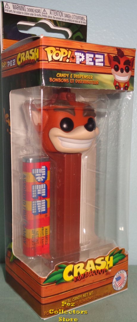 (image for) Crash Bandicoot Funko POP!+PEZ - Click Image to Close