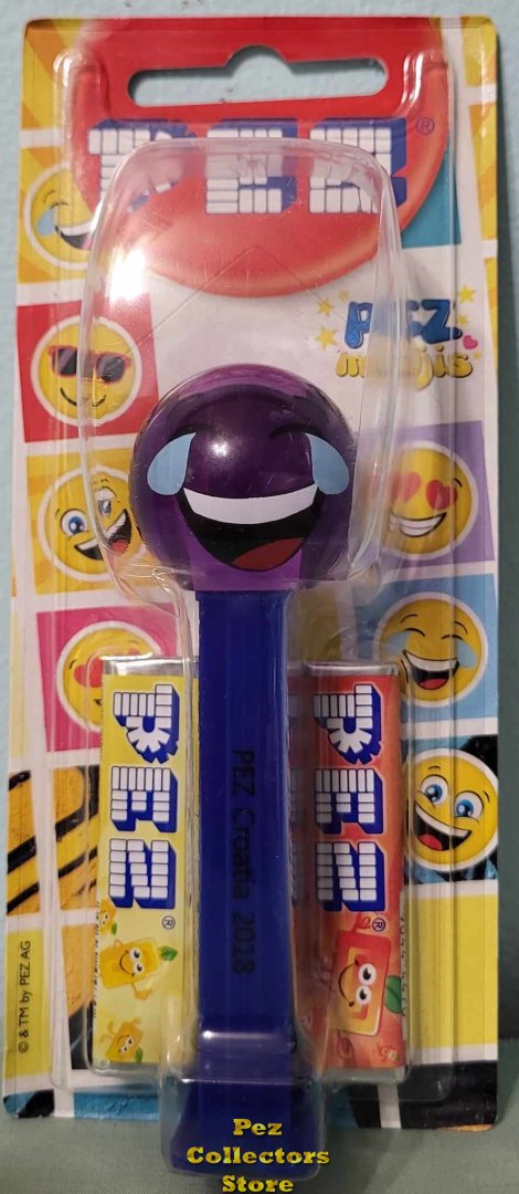 (image for) 2018 1st Croatia Pez Convention Purple Crystal LOL Emoji Pez MOC