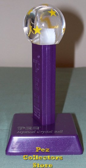 (image for) Crystal Ball Pez with Stand, Yellow Stars Ltd Ed! Pez Offer 212