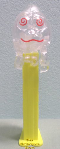 (image for) Colorless Crystal Slimy Sid Pez on Neon Yellow Stem