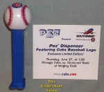 2002 Chicago Cubs Baseball Pez with Commemorative Card