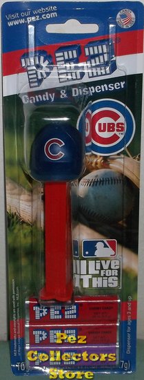 (image for) Chicago Cubs MLB Baseball Cap Pez MOC