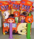 (image for) 2018 Cute Witch and Happy Pumpkin and Candy Corn Pez MIB