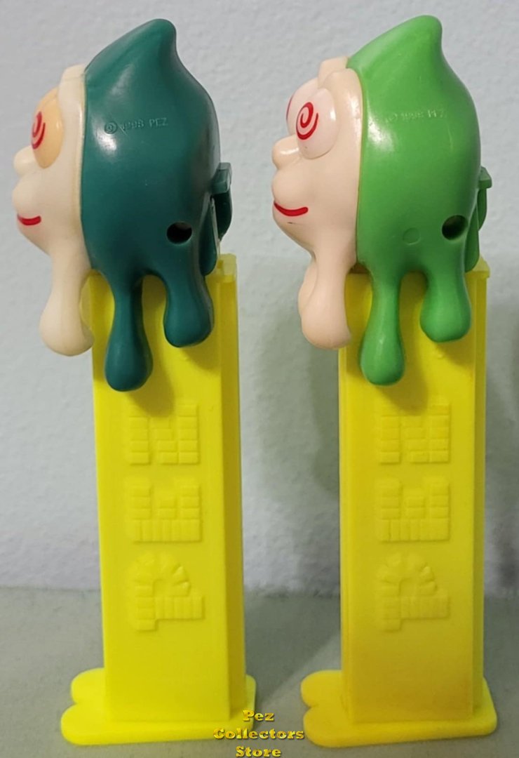 Dark Green Slimy Sid with GITD Face and Non Glow Eyes Test or Backdoor Pez