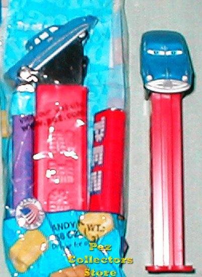 (image for) Doc Hudson from Disney Cars Pez with Hudson Hornet copyright MIB - Click Image to Close