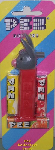 (image for) Donkey Pez MMM on Red Stem Mint on European Striped Card