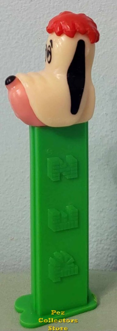 (image for) Droopy Ivory Snout Pez Flat Hair, Med. Green, 1980 MGM Copyright
